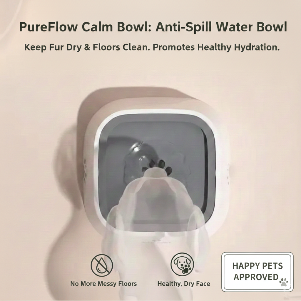 Anti-Spill Water Bowl
